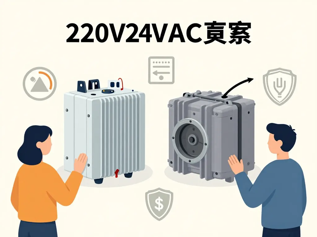 illustration choix transformateur 220v 24vac protections