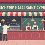 boucherie halal saint cyprien devanture illustration