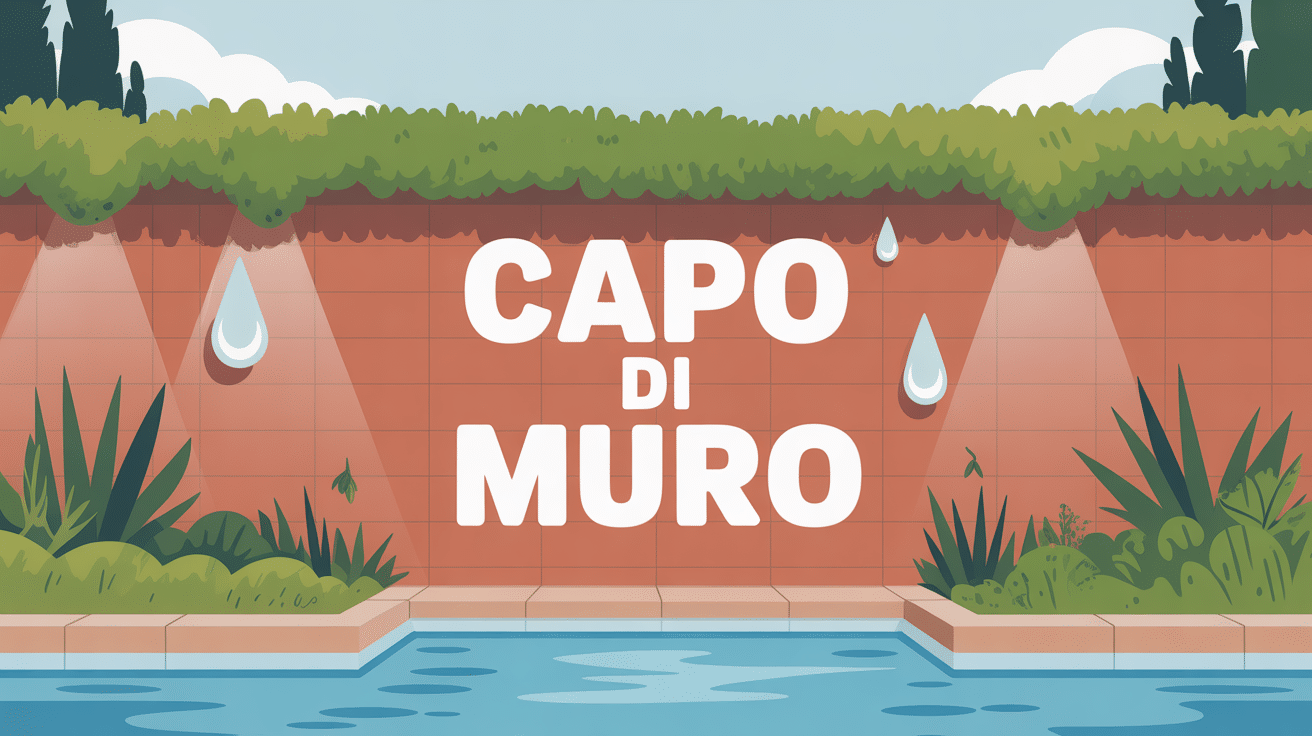 Illustration capo di muro protège le sommet du mur contre l’eau