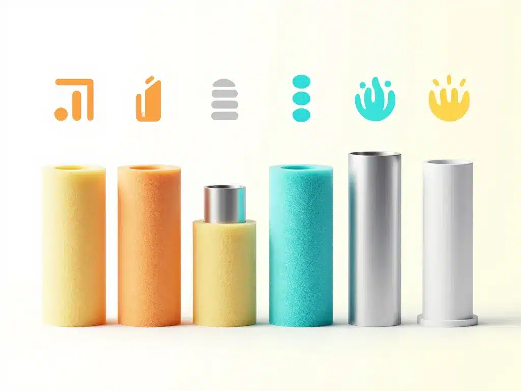 Comparatif diamètre et épaisseur protection tuyau mousse