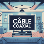 Schéma câble coaxial maison TV satellite internet