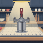 equerre pour plan de travail alignement cuisine illustration