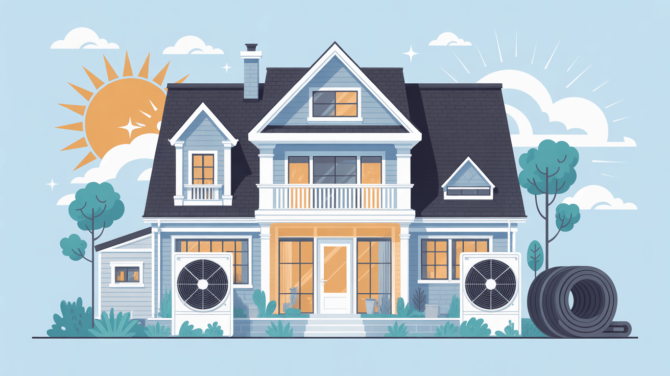 isolation tuyau climatisation exterieur sur façade moderne