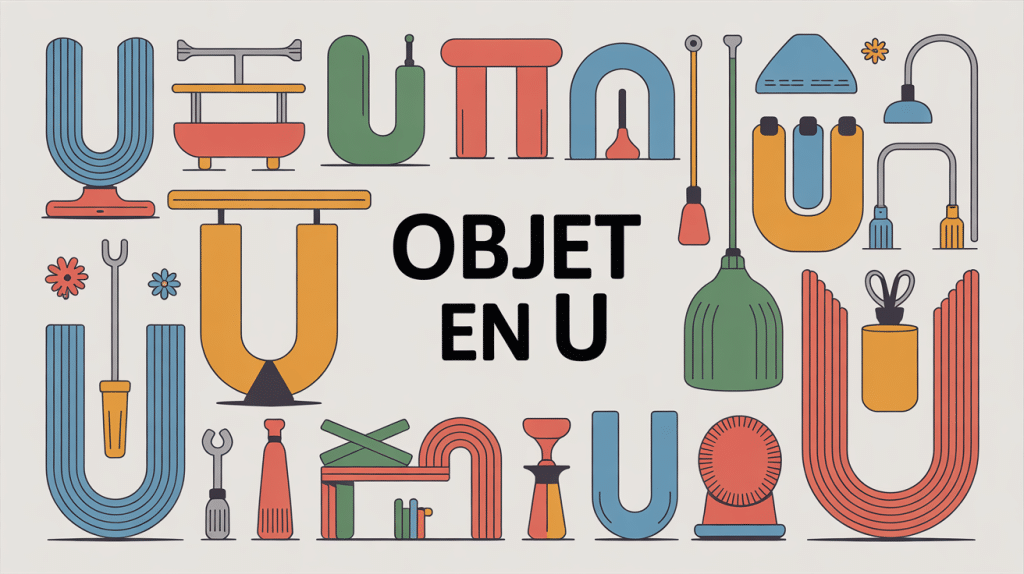 illustration objet en u bricolage maison moderne