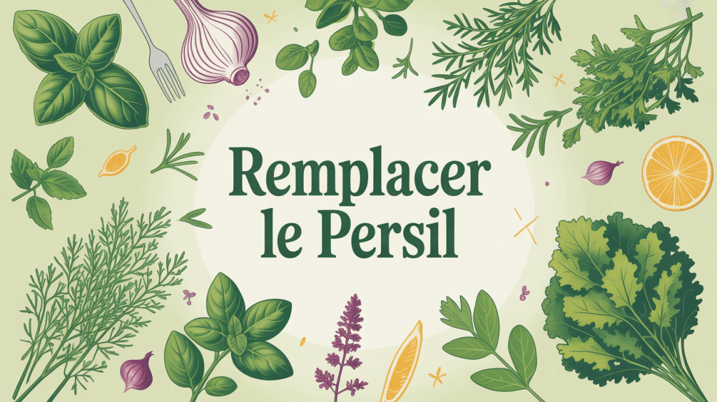 Par quoi remplacer le persil illustration herbes alternatives cuisine