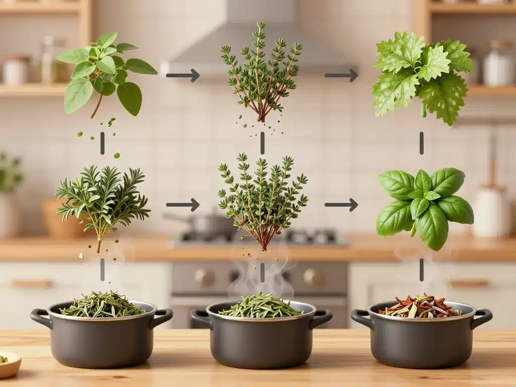 Par quoi remplacer le persil séché herbes sèches cuisine