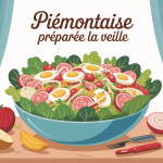 peut on préparer une piémontaise la veille illustration salade table