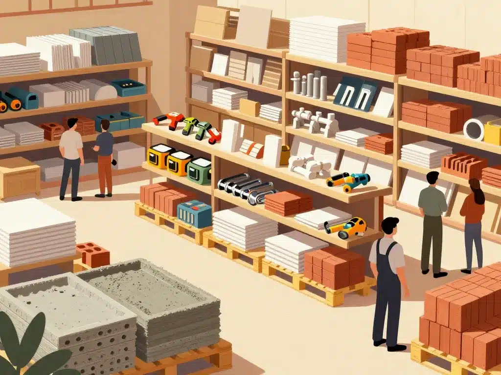 Matériaux outils plateforme du batiment villemomble