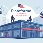 Illustration plateforme du batiment villemomble moderne