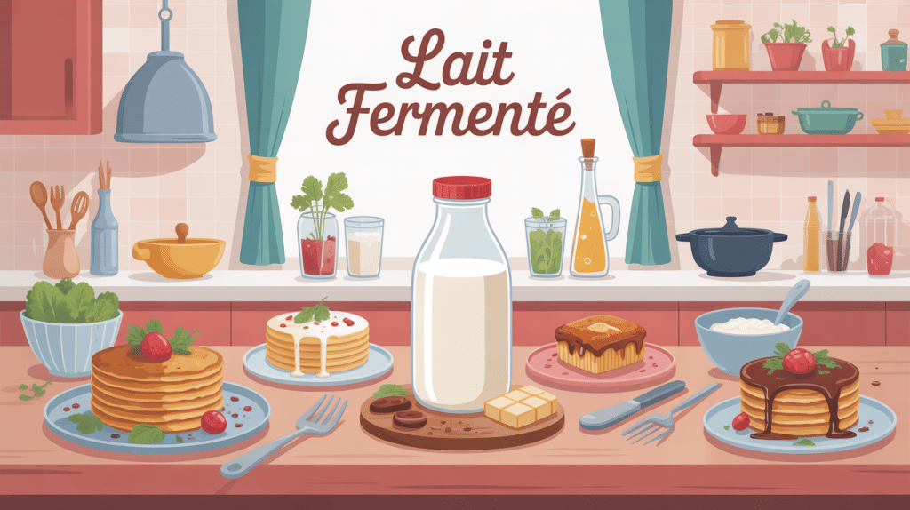 Recette lait fermenté illustration cuisine familiale