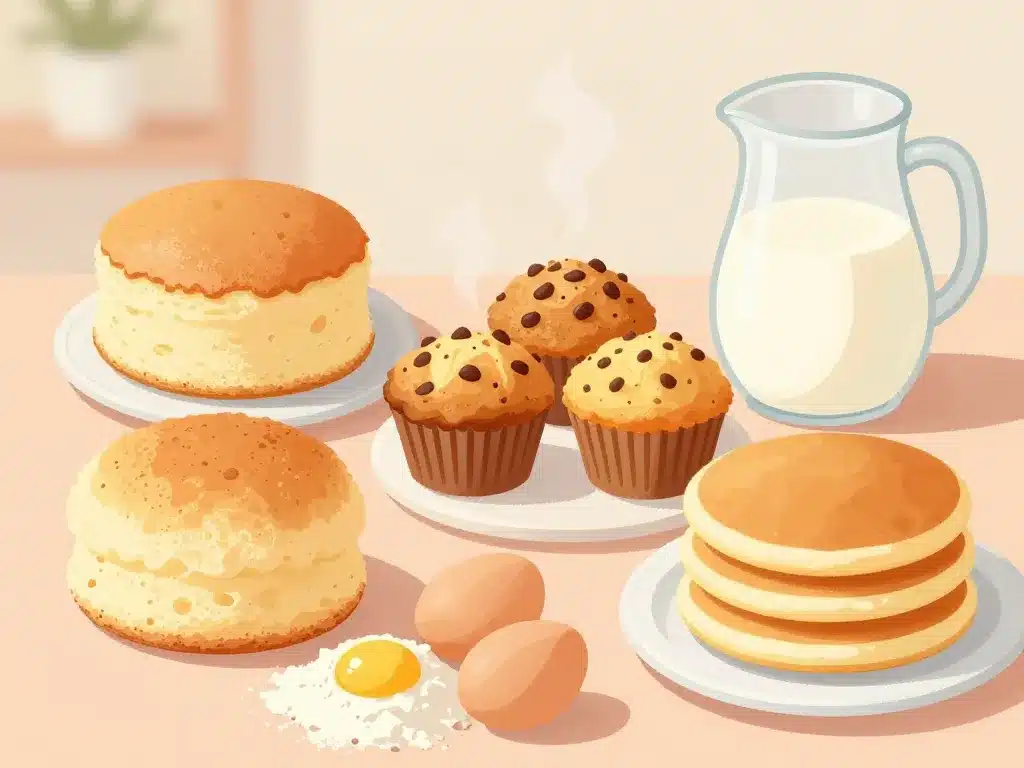Recette lait fermenté gâteaux moelleux pancakes muffins