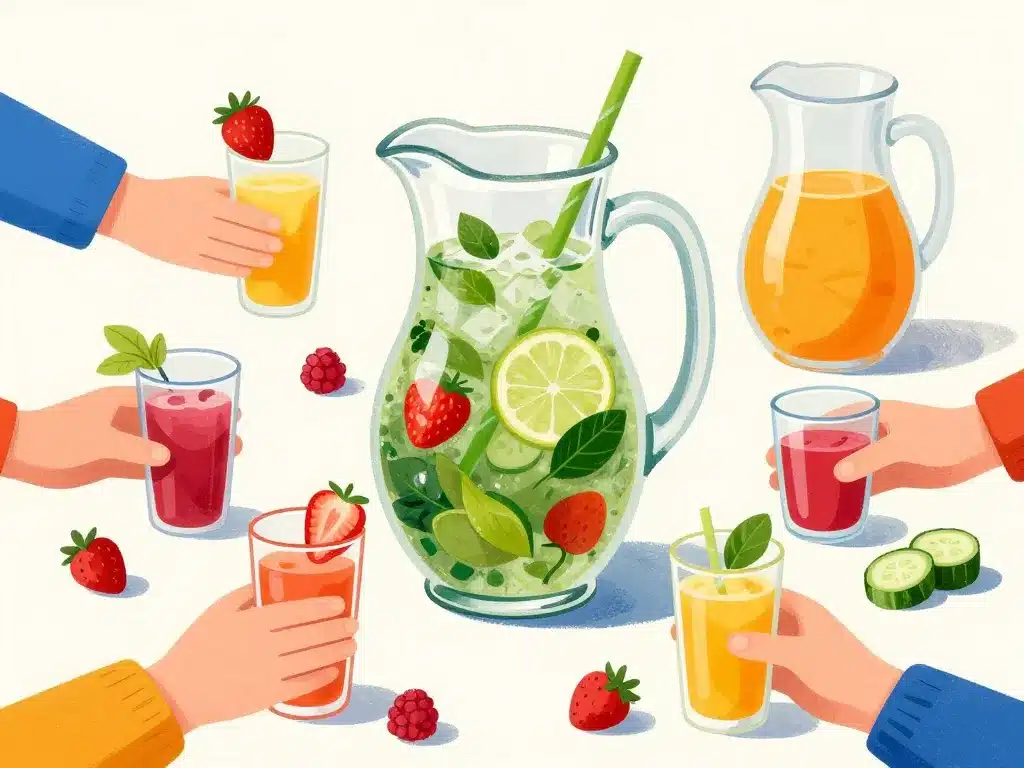 Recette mojito pour 10 personnes : variantes fruitées, sans alcool, différentes options