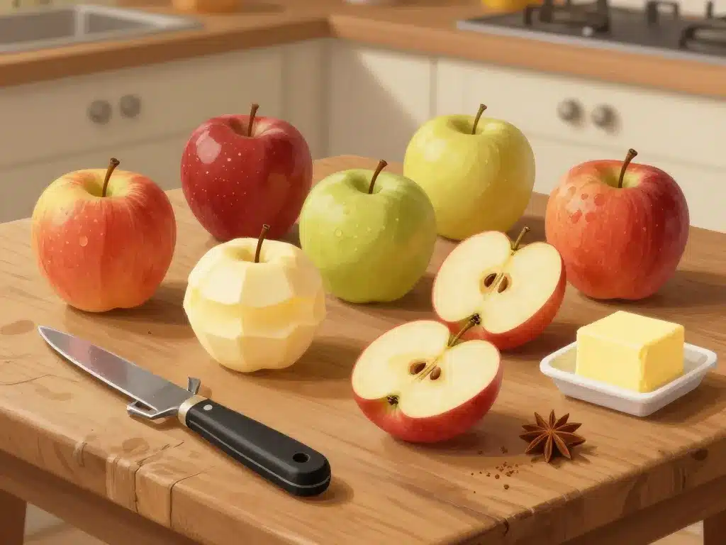 Préparation pommes au four cannelle choix variétés