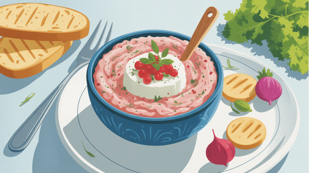 Rillettes de thon fromage blanc crémeuses apéritif