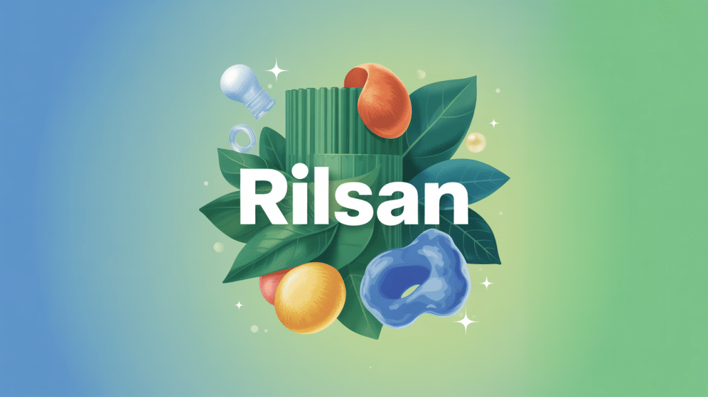 Illustration du matériau rilsan ou rislan et sa confusion fréquente