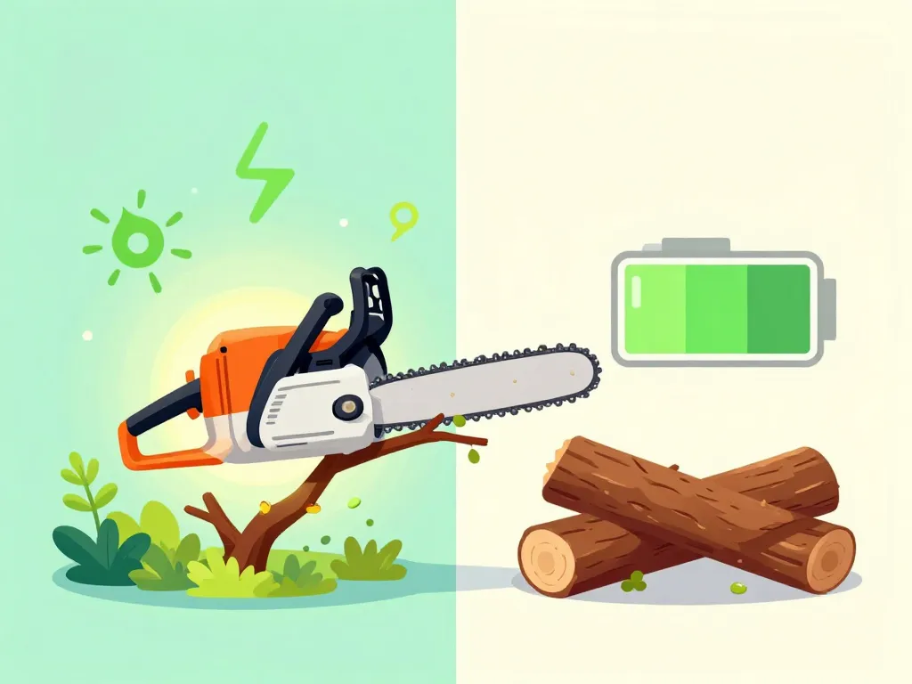 Tronçonneuse sans fil avantages limites illustration