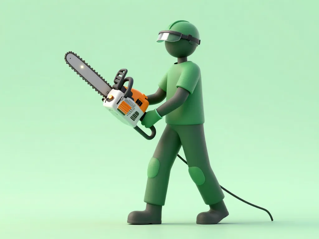 Tronçonneuse sans fil ergonomie sécurité confort