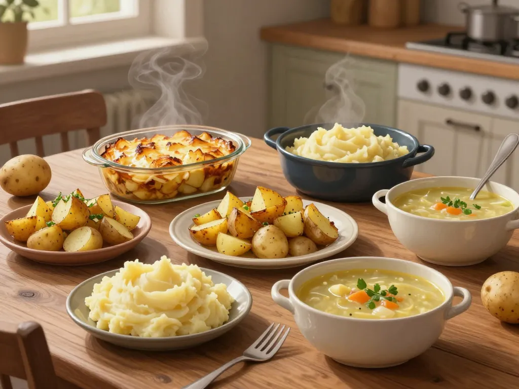 1 kg de pommes de terre plats cuisinés variés