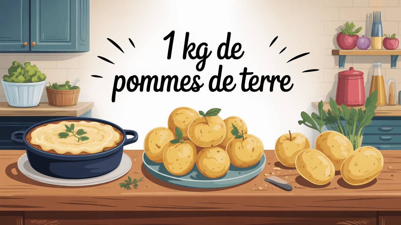 1 kg de pommes de terre illustration recettes familiales