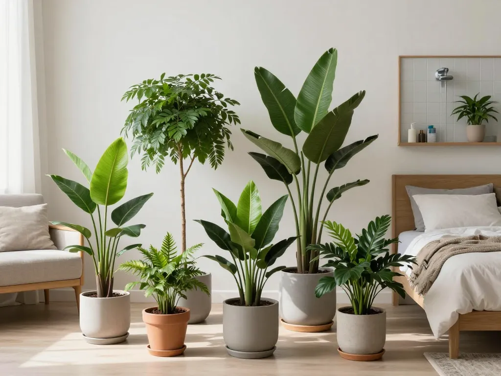 Scène plantes d'interieur depolluante choix par pièce