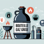 illustration bouteille de gaz gris usages sécurité barbecue cuisine chauffage