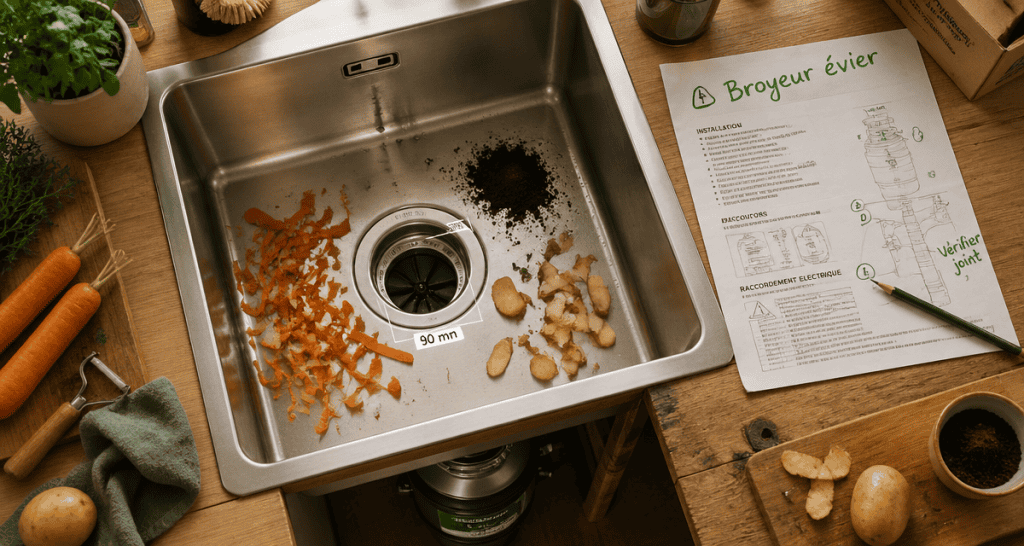 broyeur pour evier sous evier inox
