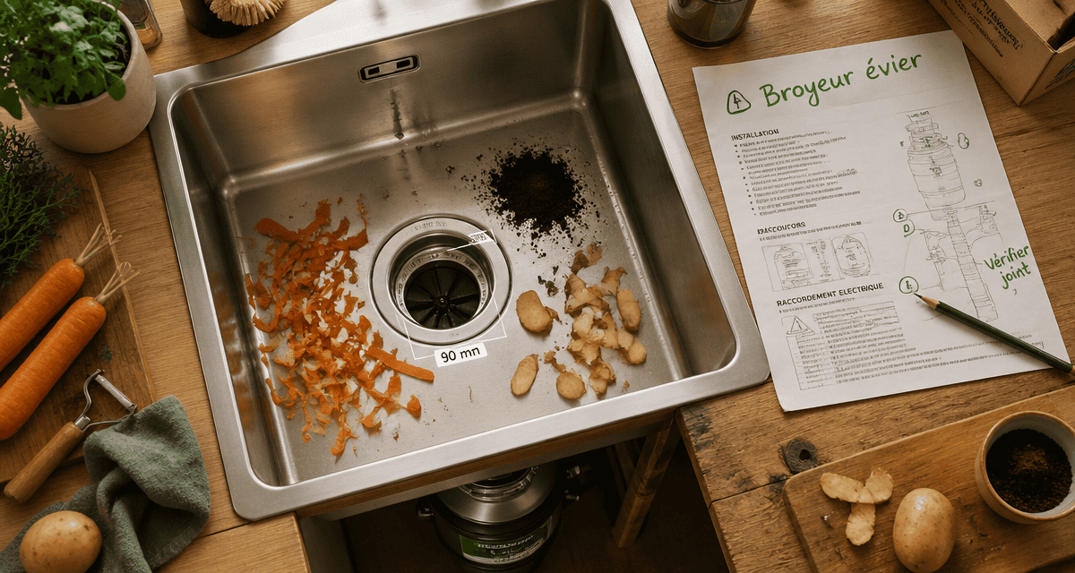 broyeur pour evier sous evier inox