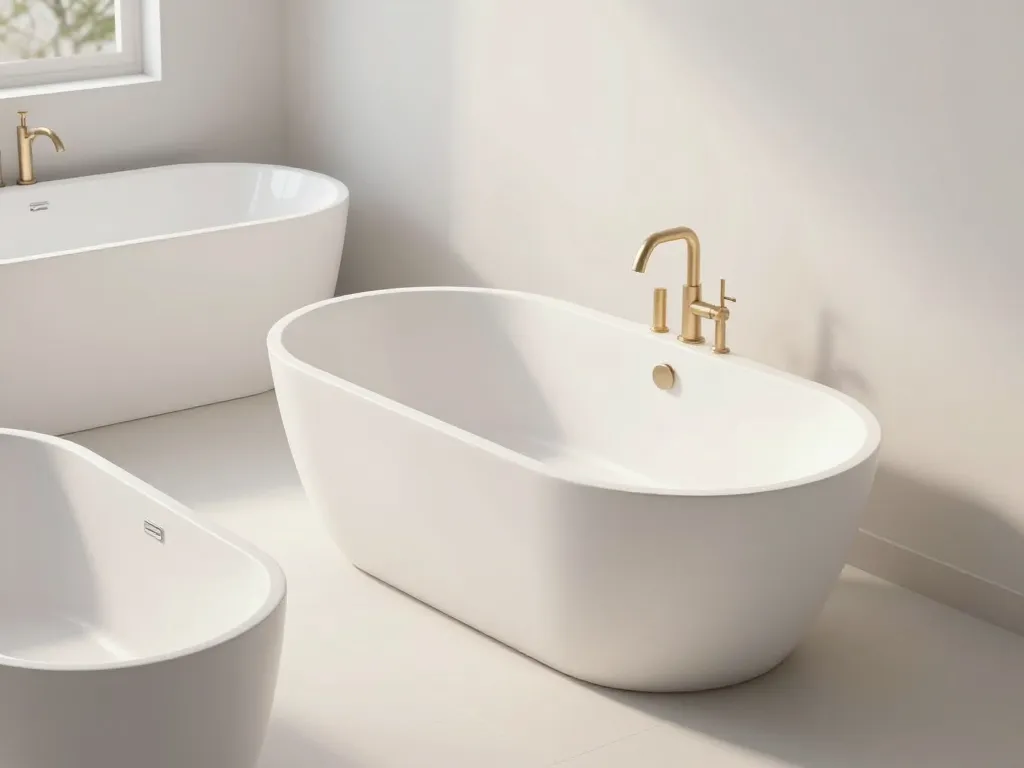Types de grande baignoire ilot, angle, rectangulaire