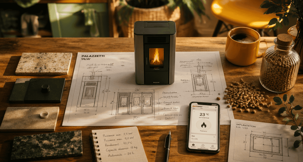 poêle à granulés palazzetti 9kw prix matériaux plans