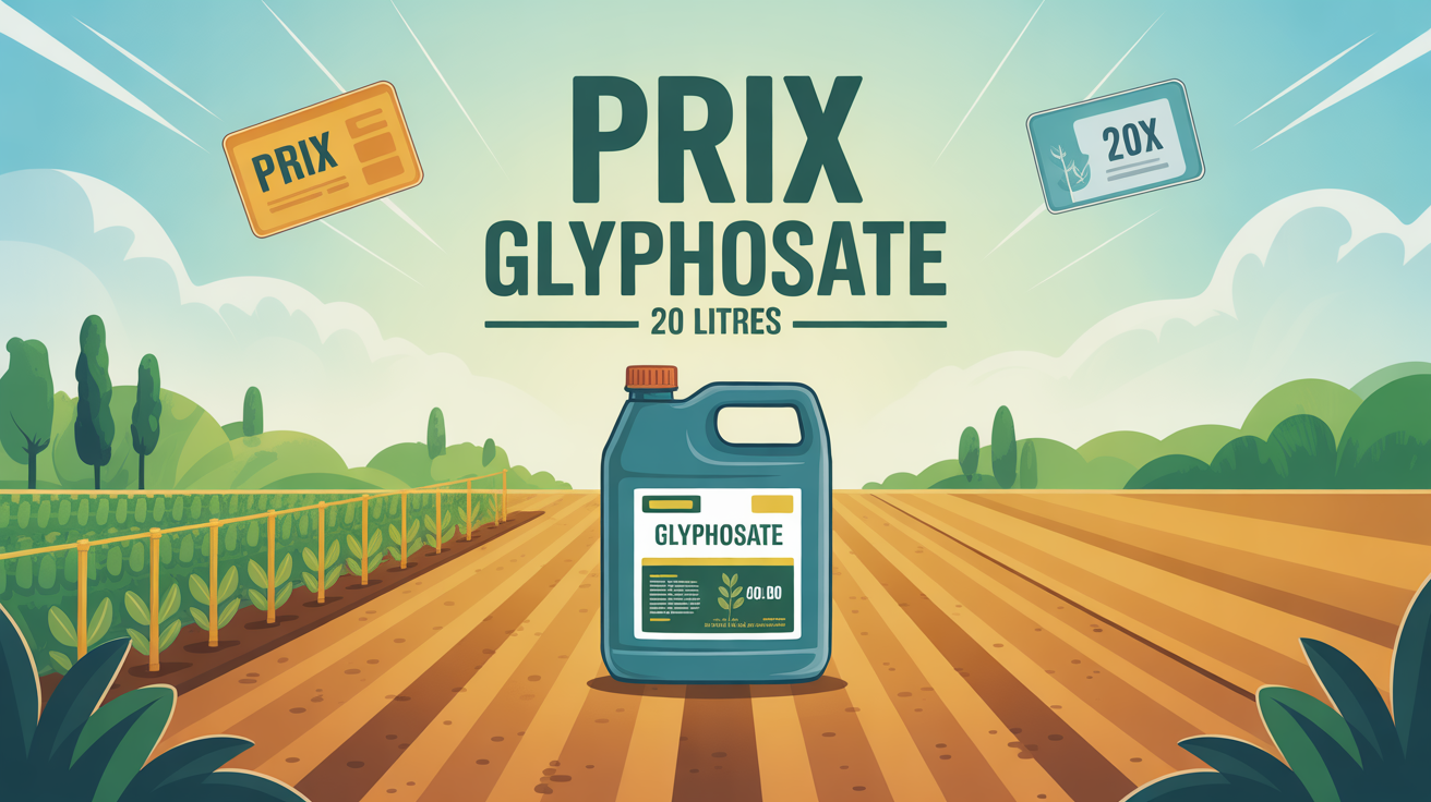 prix glyphosate 20 litres bidon agriculture visuel