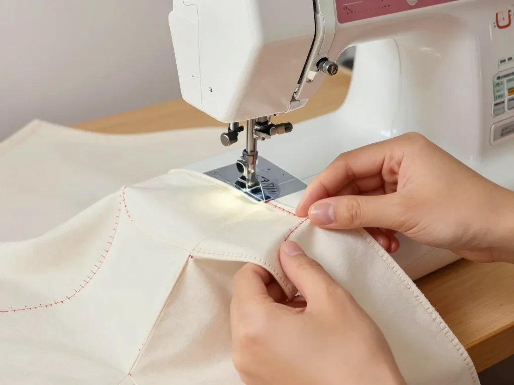 Assemblage étapes tuto housse machine à coudre