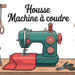 Illustration tuto housse machine à coudre creative