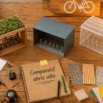 abris velo maquettes sur table