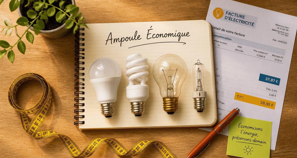ampoule economique LED fluocompacte incandescente halogene