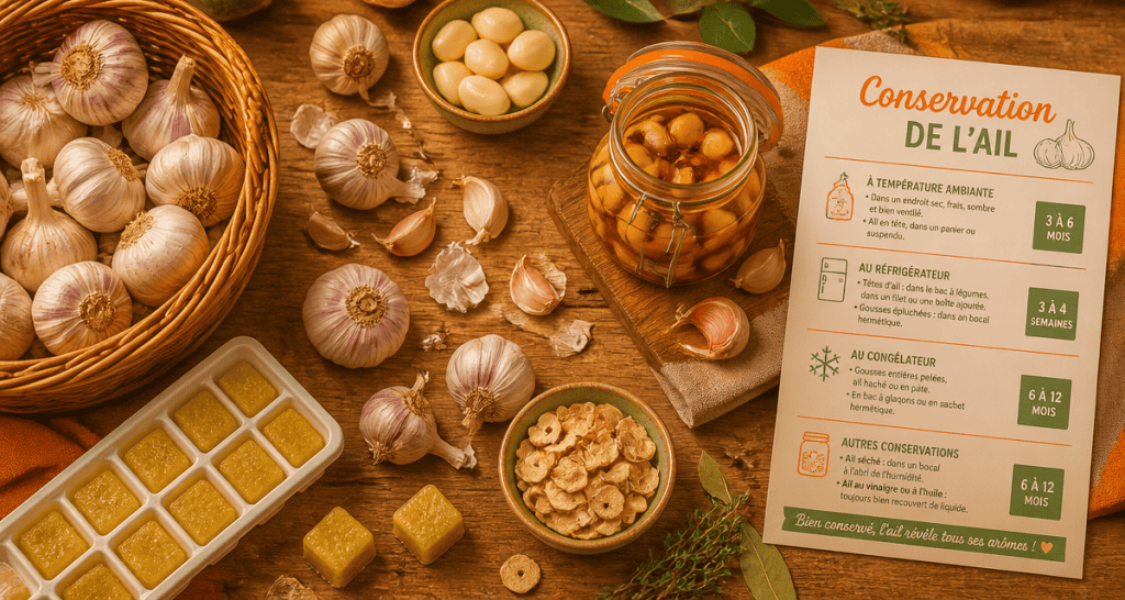 comment conserver de l'ail en cuisine