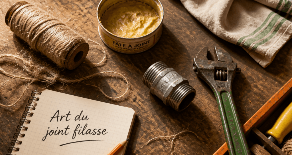filasse plomberie outils raccord atelier