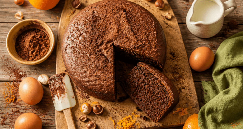 gateau cacao moelleux tranche mie aerienne