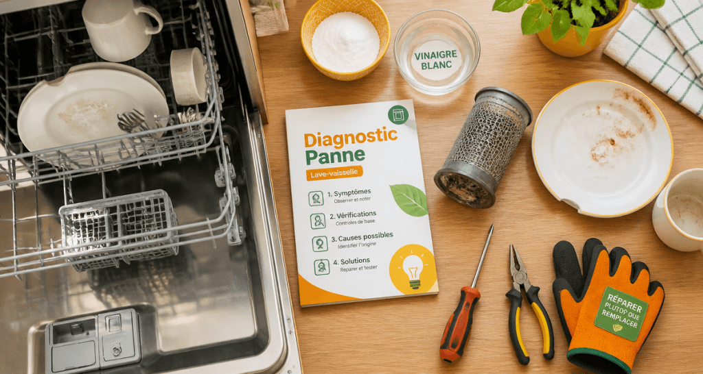 Pannes lave vaisselle outils diagnostic filtre encrassé