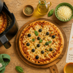 Pizza surgelée airfryer sortie de l'appareil