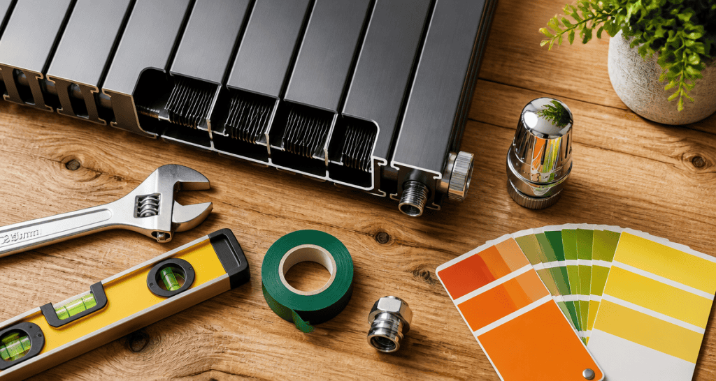 radiateur en acier pour chauffage central design et outils