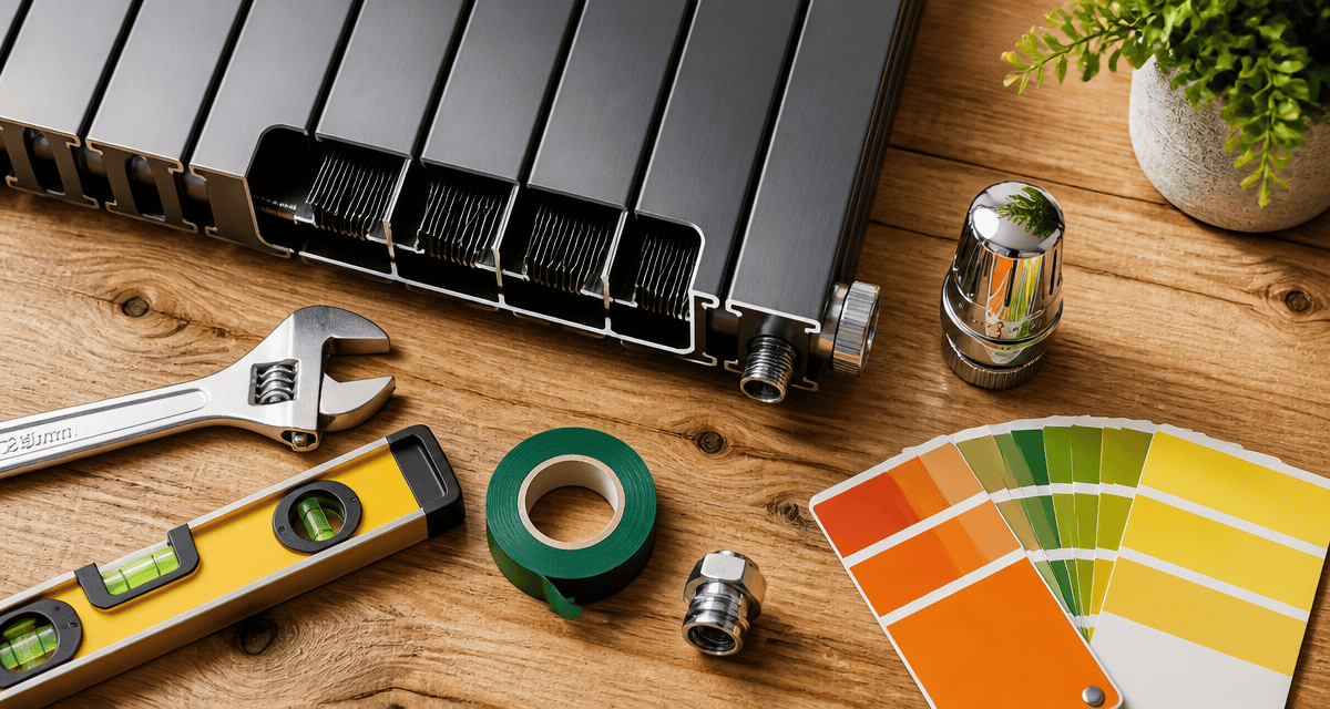 radiateur en acier pour chauffage central design et outils
