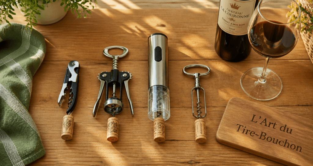 Tir bouchon sommelier levier electrique bilame