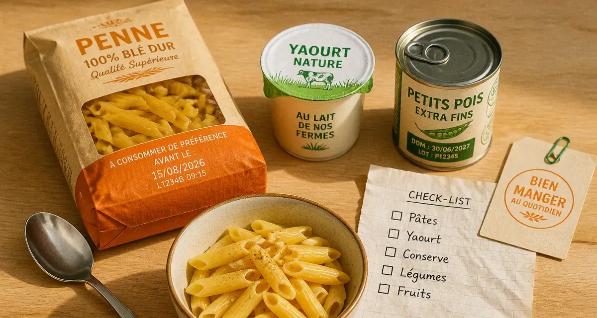 Pâtes DDM sur table : a consommer de preference combien de temps apres, risques santé