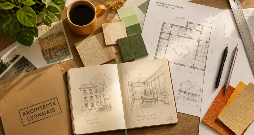bureau architecte lyonnais plans rénovation