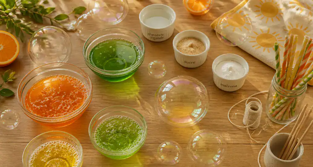 comment faire bulle de savon géante ingrédients ustensiles