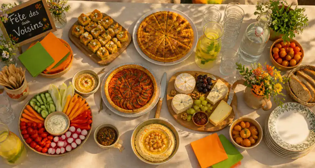 fête des voisins quoi apporter buffet convivial