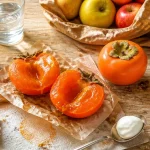 J ai manger un kaki astringent que faire : kakis mûrs, yaourt et eau pour neutraliser l’amertume