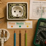 Phase neutre et terre : identifier fils et mesurer tension