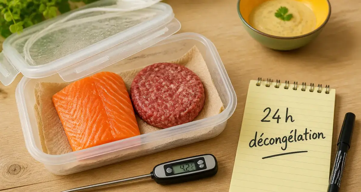 Produit décongelé : combien de temps au frigo, durées de conservation et risques sanitaires