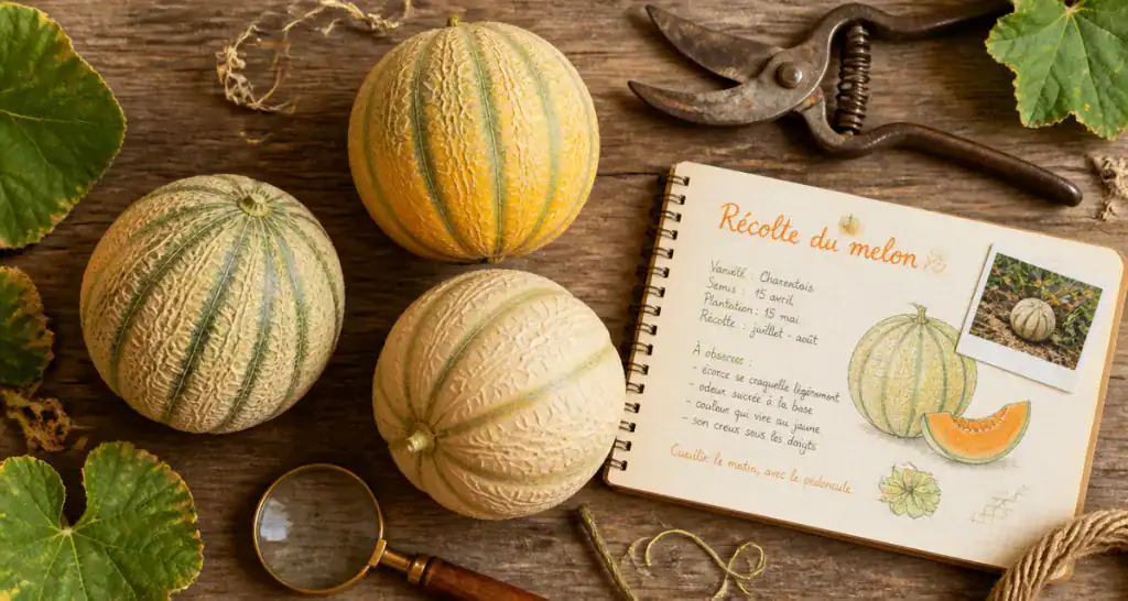 quand cueillir un melon melons maturité table
